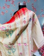 Orchid Pastel Yellow Monipuri Saree - Image 5